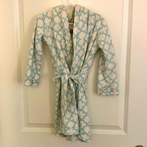 Kate Quinn Toddler Hooded Robe - soft blue - 4T-6y